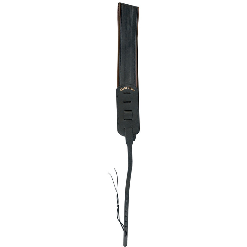 Gold Tone GT-DLXSTRAP/BLK DLX Deluxe Leather Cradle Strap - Black
