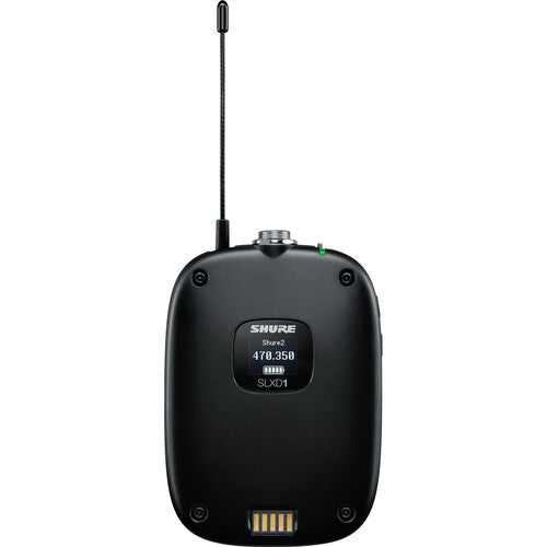 Shure SLXD14/98H Digital Wireless Cardioid Instrument Microphone System (H55: 514 to 558 MHz)