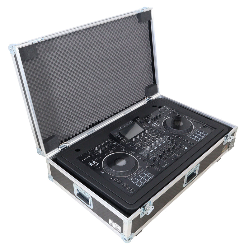ProX XZF-DJCTBLCASE CONTROL TOWER DJ Podium Stand Travel Case for Pioneer XDJ-XZ, DDJ-1000 SRT, DDJ-SZ2, and DDJ SX-3 - Black
