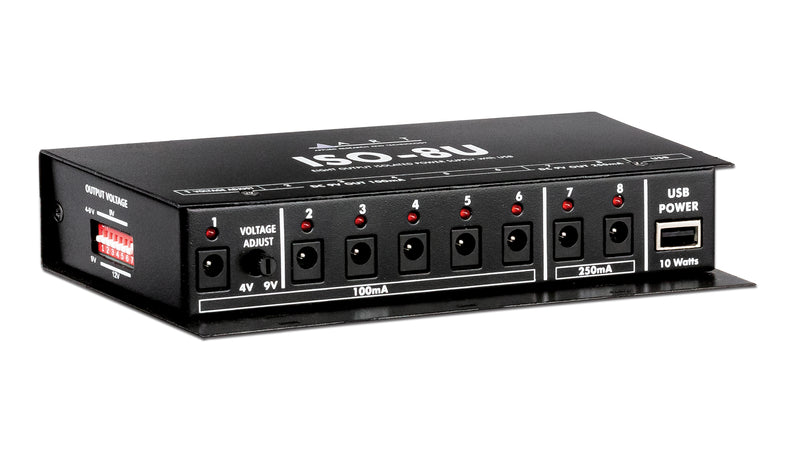 ART ISO-8U 8-Output Isolated DC and USB Power Supply for Pedals