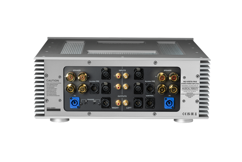 Musical Fidelity MUFTUBNUPASSI Discrete Stereo Power Amplifier w/Separate Power Supply (Silver)
