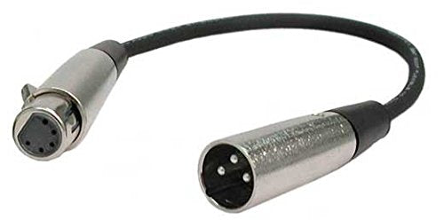 Hosa DMX-306 DMX Adapter Lighting Cable - 6 Inch - Red One Music