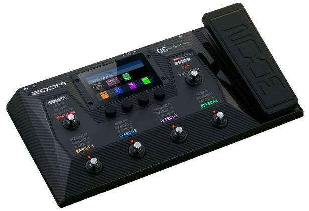 Processeur multi-effets pour guitare Zoom G6 avec pédale d'expression