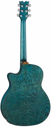 Dean EQA TBLS - Guitare électro-acoustique Exotica Body Style - Transparent Blue Satin
