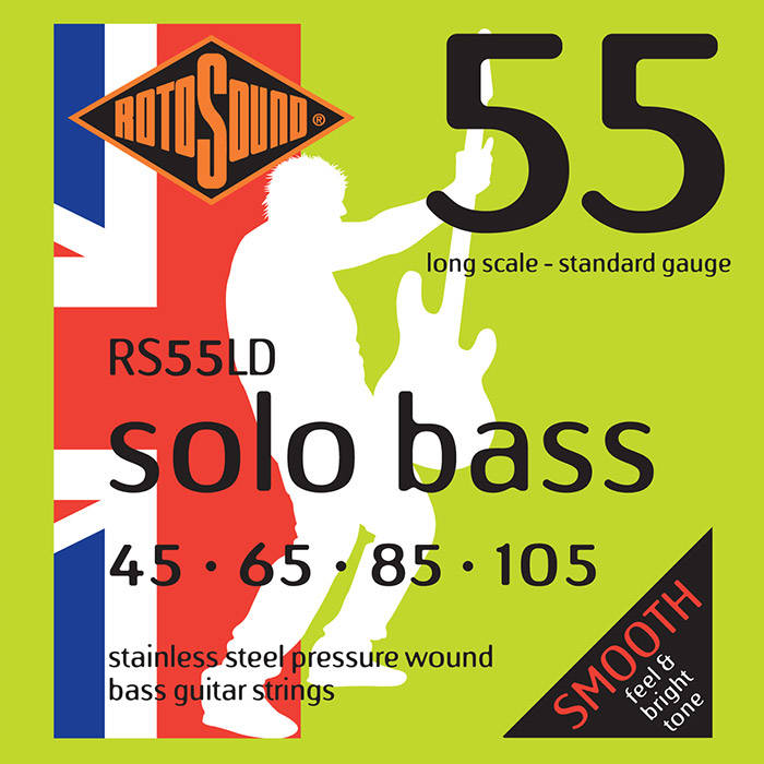 Rotosound RS55LD Solo Bass Pressure Wound Bass Strings 45-105
