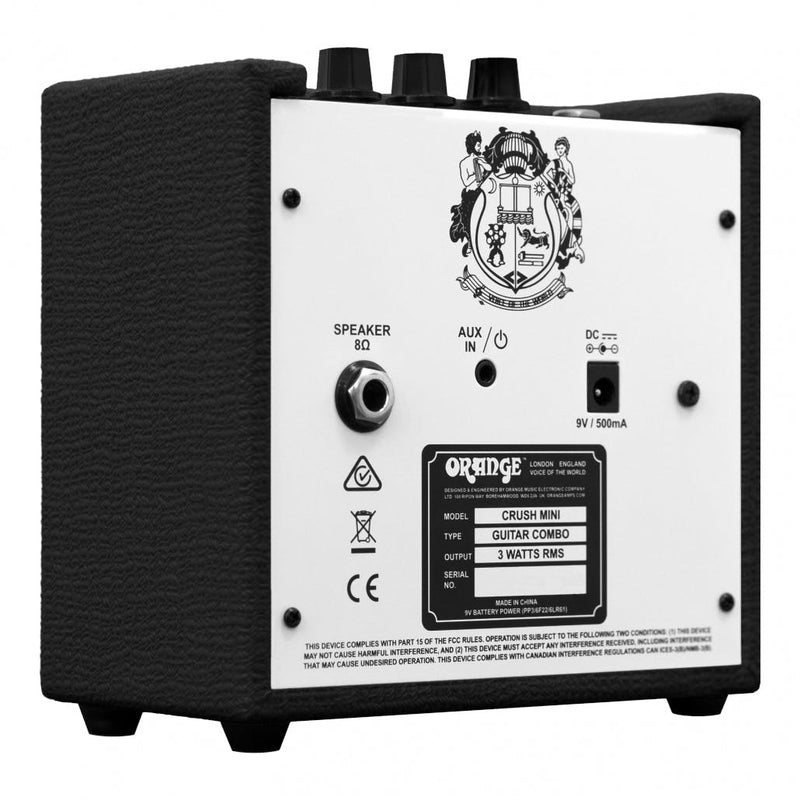 Orange CRUSH MINI-BK 3W Guitar Micro Amp - Black