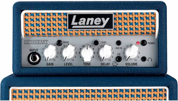 Ampli de guitare Laney MINISTACK-LION alimenté par batterie Lionheart Edition avec interface pour smartphone