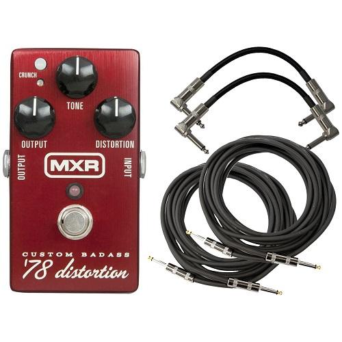 MXR M78 Custom Badass Pedal Custom Badass 78 Distortion Pedal W4 Free Cables