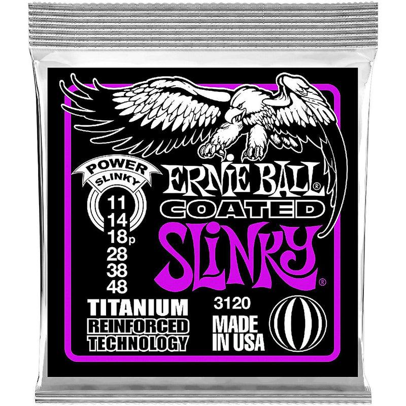 Ernie Ball 3120EB Coated Electric Titanium Power Slinky - 11-48