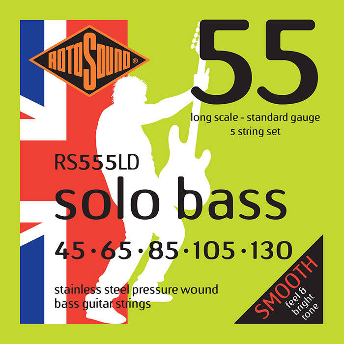 Rotosound RS555LD Solo Bass Ensemble de 5 cordes pour basse à pression 45-130