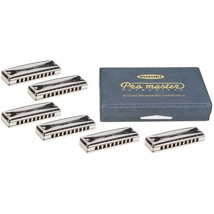 Suzuki SU-MR350S ProMaster 6-piece Harmonica Box Set