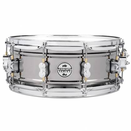PDP PDSN5514BNCR Concept Metal Dual-Beaded Snare Drum (Black Nickel) - 5.5" x 14"