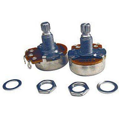 Profile P120A-2 Lot de 2 potentiomètres à arbre fendu à courbe A 250 K