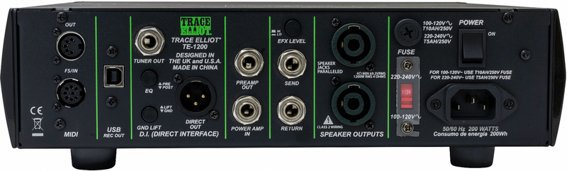 TRACE ELLIOT TE1200 Bass Amplifier