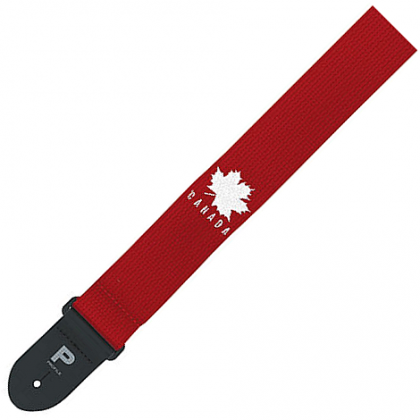 Profile PGS-CDN-C-RD Sangle de guitare Canada en coton rouge
