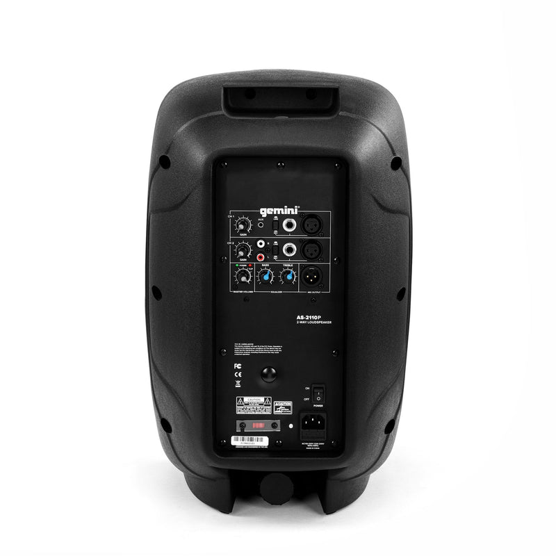 Gemini AS-2110P 1000 Watt Active Loudspeaker - 10"