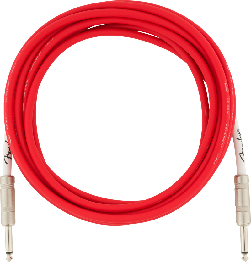 Câble d'instrument d'origine Fender (Fiesta Red) - 15 '
