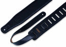Levy's M26GF Garment Leather Guitar Strap - 2 1/2" (Black)