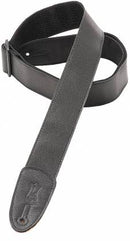 Levy's M7GP-BLK Garment Leather Classic Guitar Strap - 2" (Black)