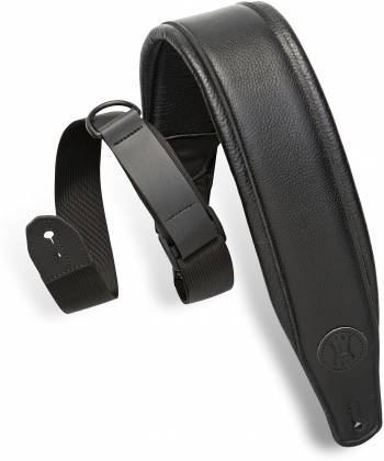 Levys MRHGP Line Garment Padded Guitar Strap - 3.5” (Black)