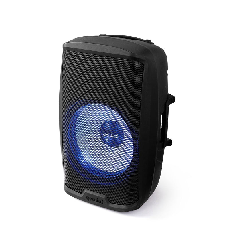 Gemini AS-2115BT-LT-PK 2000 Watt Active Multi-LED Bluetooth Loudspeaker - 15"