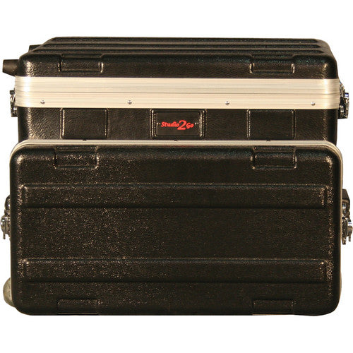 Gator GRC-STUDIO4GO-W Étui de style ATA avec roulettes pour appareil d'enregistrement en rack 4U et ordinateur portable