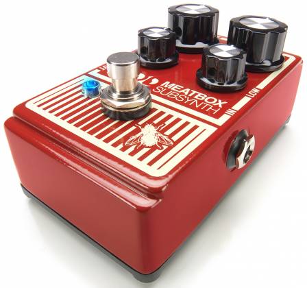Pédale de sous-synth DOD MEATBOX avec commandes d'octave, de sortie, de sous-harmoniques et de basse fréquence