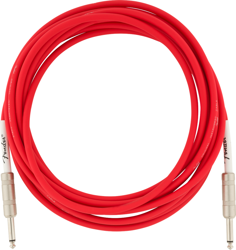 Câble d'instrument d'origine Fender (Fiesta Red) - 18,6 '
