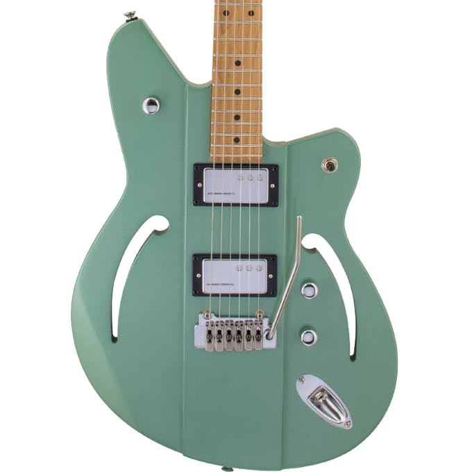Guitare électrique Reverend AIRSONIC W avec micros Railhammer (Metallic Alpine Burst)
