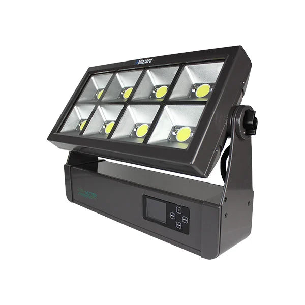 Blizzard Lighting Mister Stroboto 8x100W White LEDs + RGB Effects IP65 Strobe Light