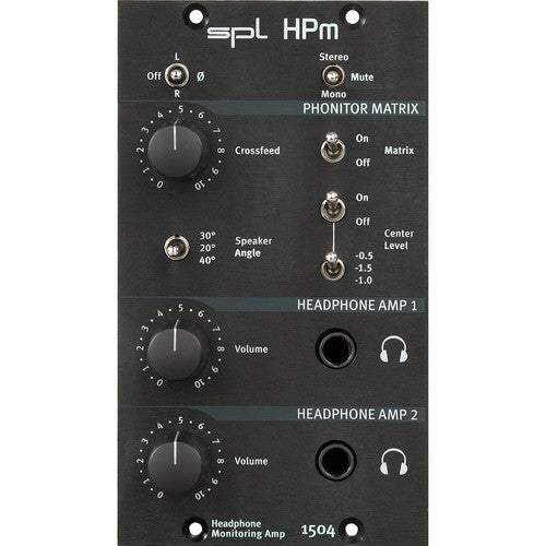 SPL HPM Headphone Monitoring Amplifier in Dual Slot 500-Series Rack Module
