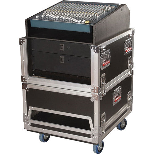 Gator G-TOUR-GRC-1406 Boîtier de rack de vol en bois pour console ATA - Haut 14U 6U Bas 
