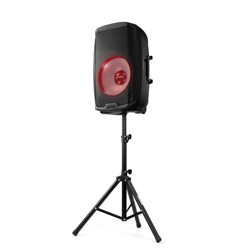 Gemini AS-2115BT-LT-PK 2000 Watt Active Multi-LED Bluetooth Loudspeaker - 15"
