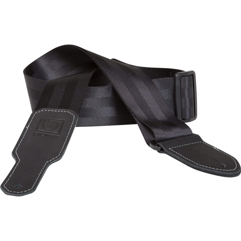 BOSS BSB-20 Nylon Guitar Strap - 2", Black - Red One Music
