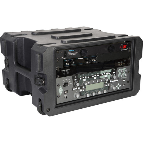 Gator G-PROR-6U-19 Boîtier de rack moulé par rotation avec roues et poignée - 6U, 19" de profondeur 