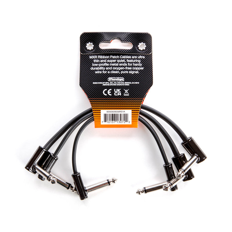 MXR 3PDCPR06 6 Inch Ribbon Patch Cable - 3 Pack