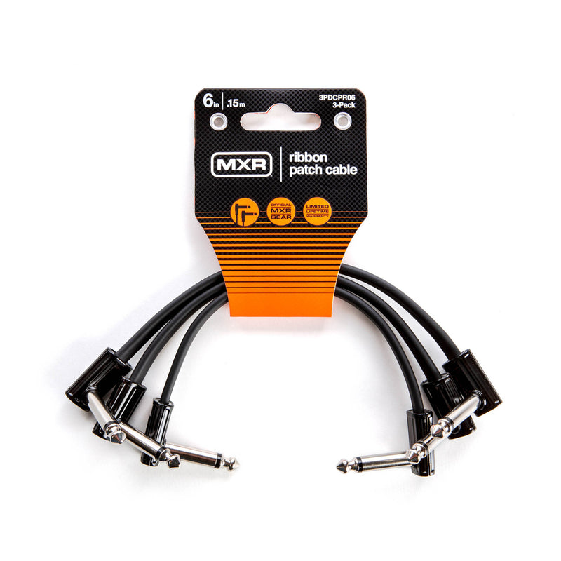 MXR 3PDCPR06 6 Inch Ribbon Patch Cable - 3 Pack