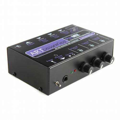Art Pwrmix-3 3-Channel Stereo Mini Mixer - Red One Music