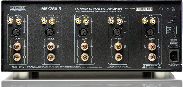 Musical Fidelity MUFPOWM6255SI Amplificateur 5 canaux classe A/B (argent)