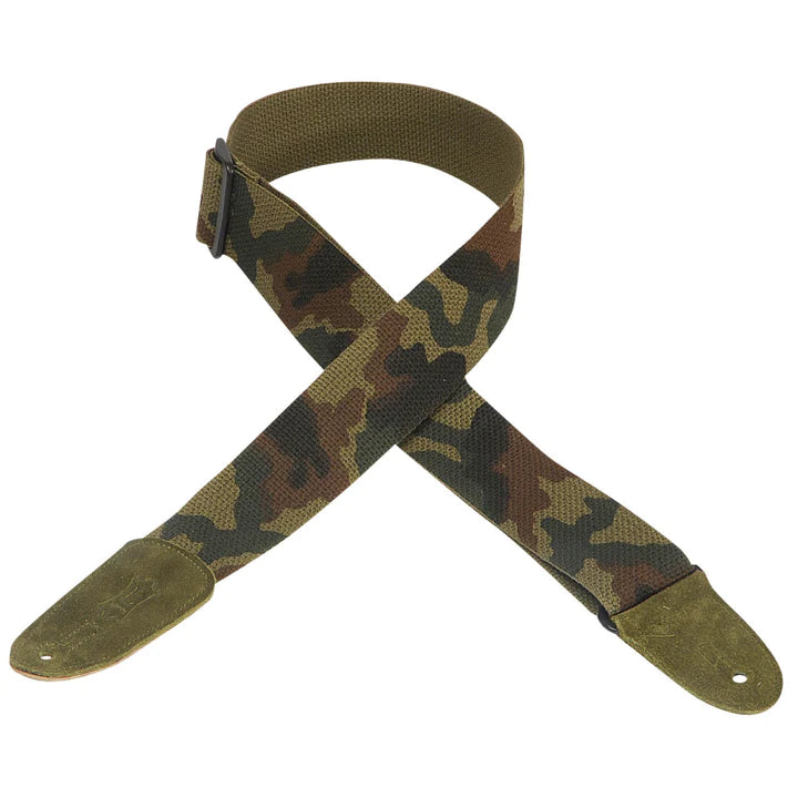 Levy's MC8-CAM Cotton Guitar Straps - 2" (Camo)