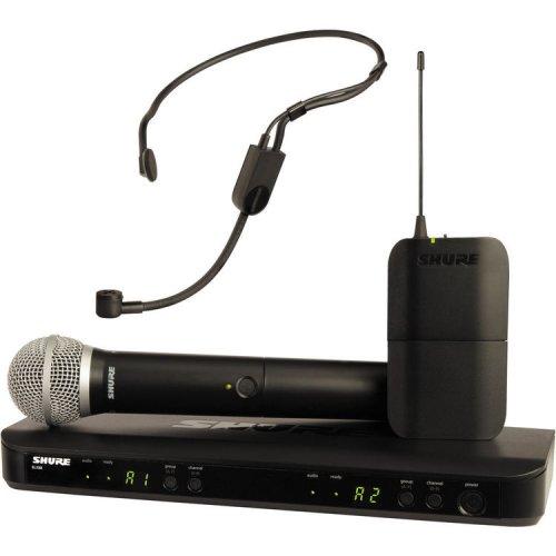 Shure BLX1288/P31-H9 Headset And Handheld Combo Wireless System Frequency H9 - Red One Music