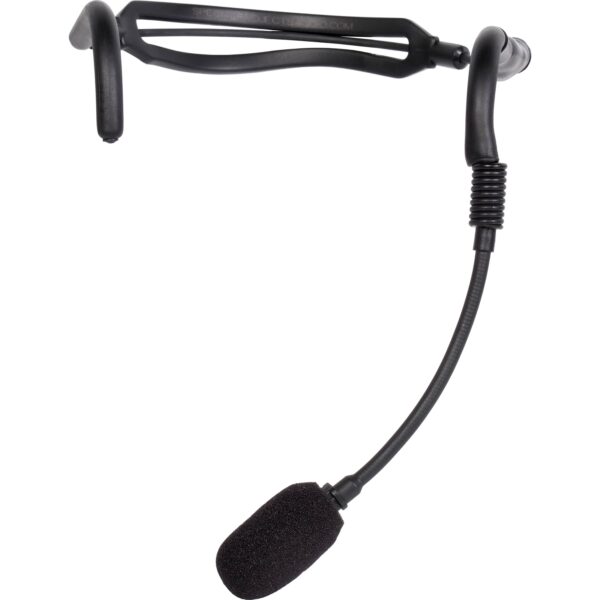 Galaxy Audio H2O7-BK-AT Microphone du casque de fitness à double oreille imperméable pour les émetteurs audio Technica