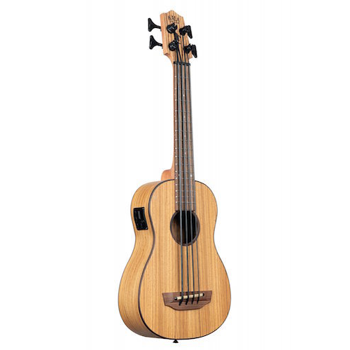 Kala ZebraWood U-BASS Ukulele - Red One Music