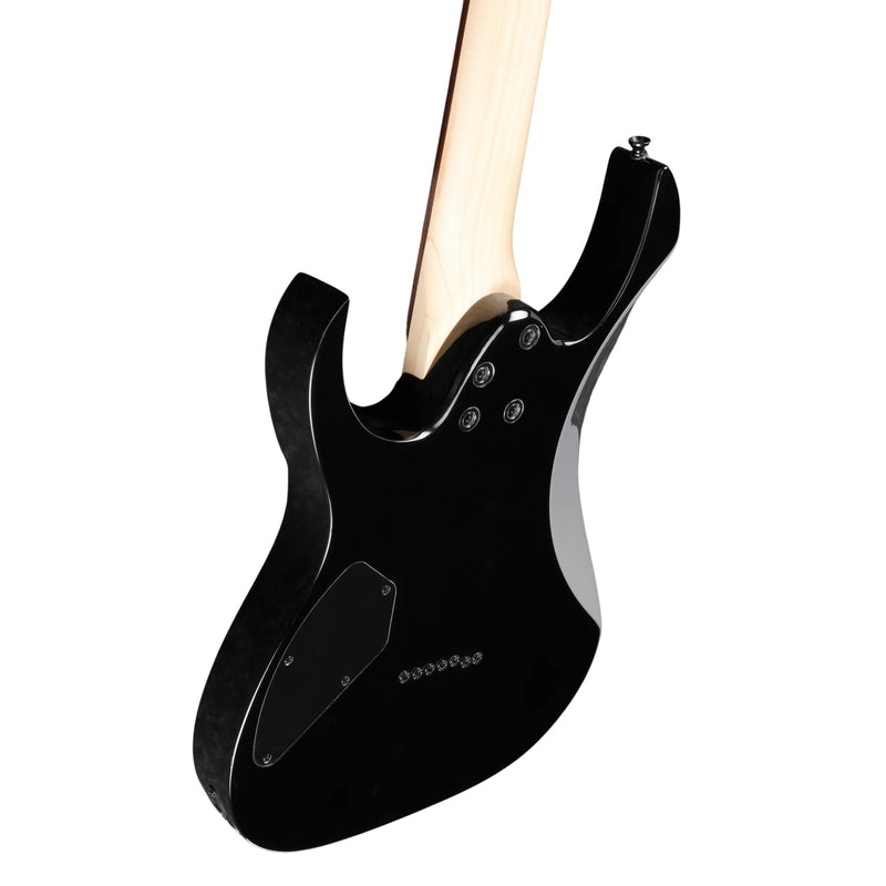 Ibanez GRG7221QATKS Gio Series 7 String Electric Guitar (Quilted Maple Black)