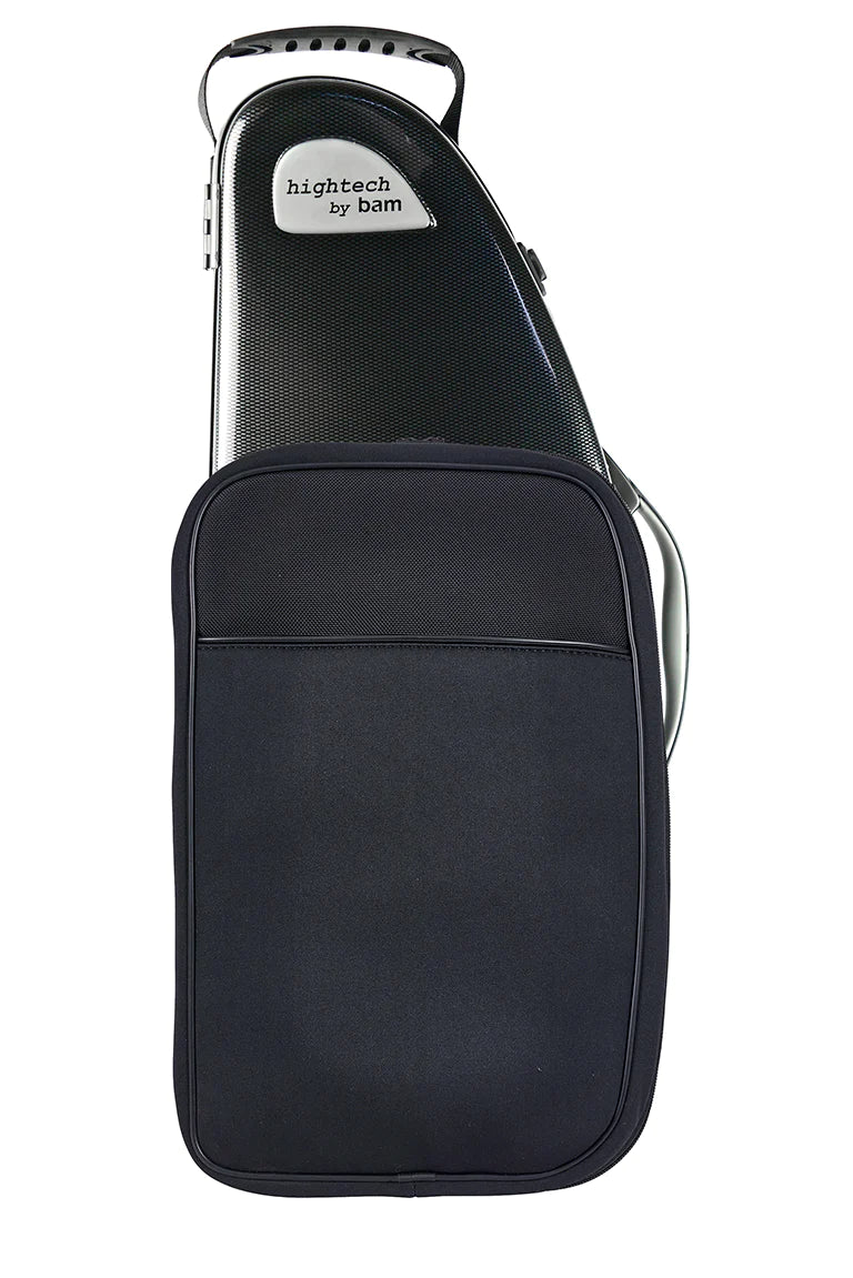 Bam 4101XLPC Étui pour saxophone alto hightech avec poche (carbone noir)