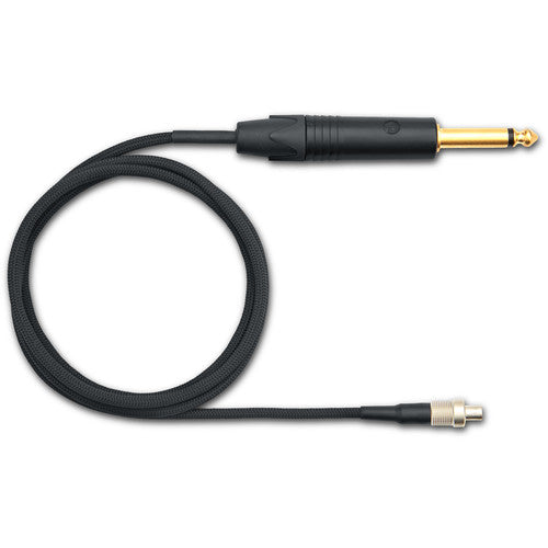 Shure WA308 Instrument Cable for ADX1M Micro Bodypack Transmitter Straight 1/4" Connector (3')