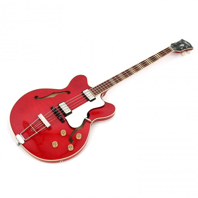 Hofner CONTEMPORARY Verythin Bass - Transparent Red