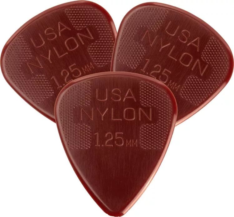 Dunlop 44P125 Nylon Standard Picks - 1.25mm Extra Heavy - 3 Pack