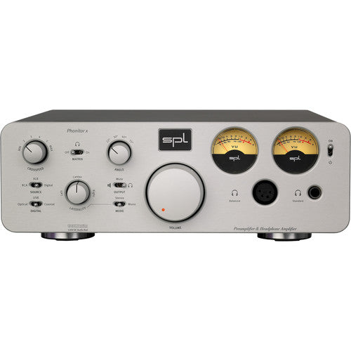 Amplificateur et préamplificateur pour casque SPL PHONITOR X avec technologie VOLTAiR - Argent