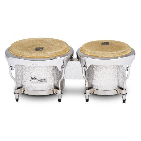 Bongos Toca 4600FS Custom Deluxe en fibre de verre - Silver Sparkle